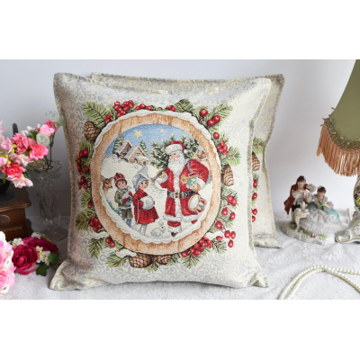 Christmas Tapestry pillow...