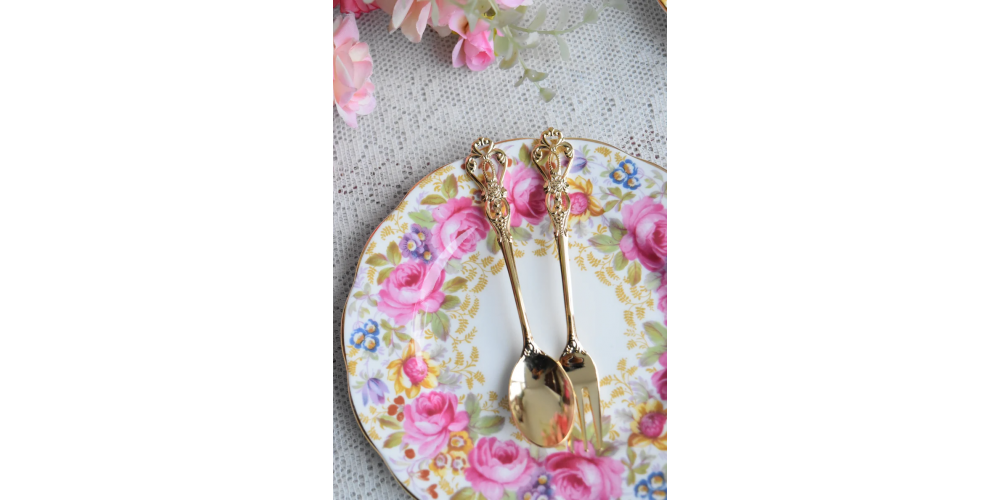 Vintage tea and coffee spoon and fork