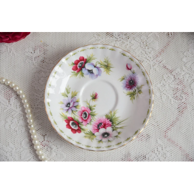Flowers of the month March Royal Albert saucer
