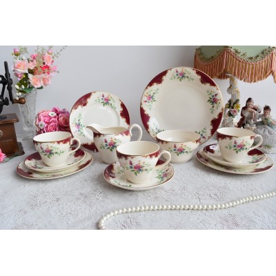 Vintage porcelain Royal Swan tea set