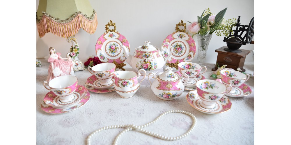 Lady Carlyle porcelain tea set by Royal Albert