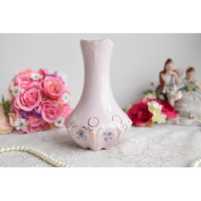 Pink porcelain small vase